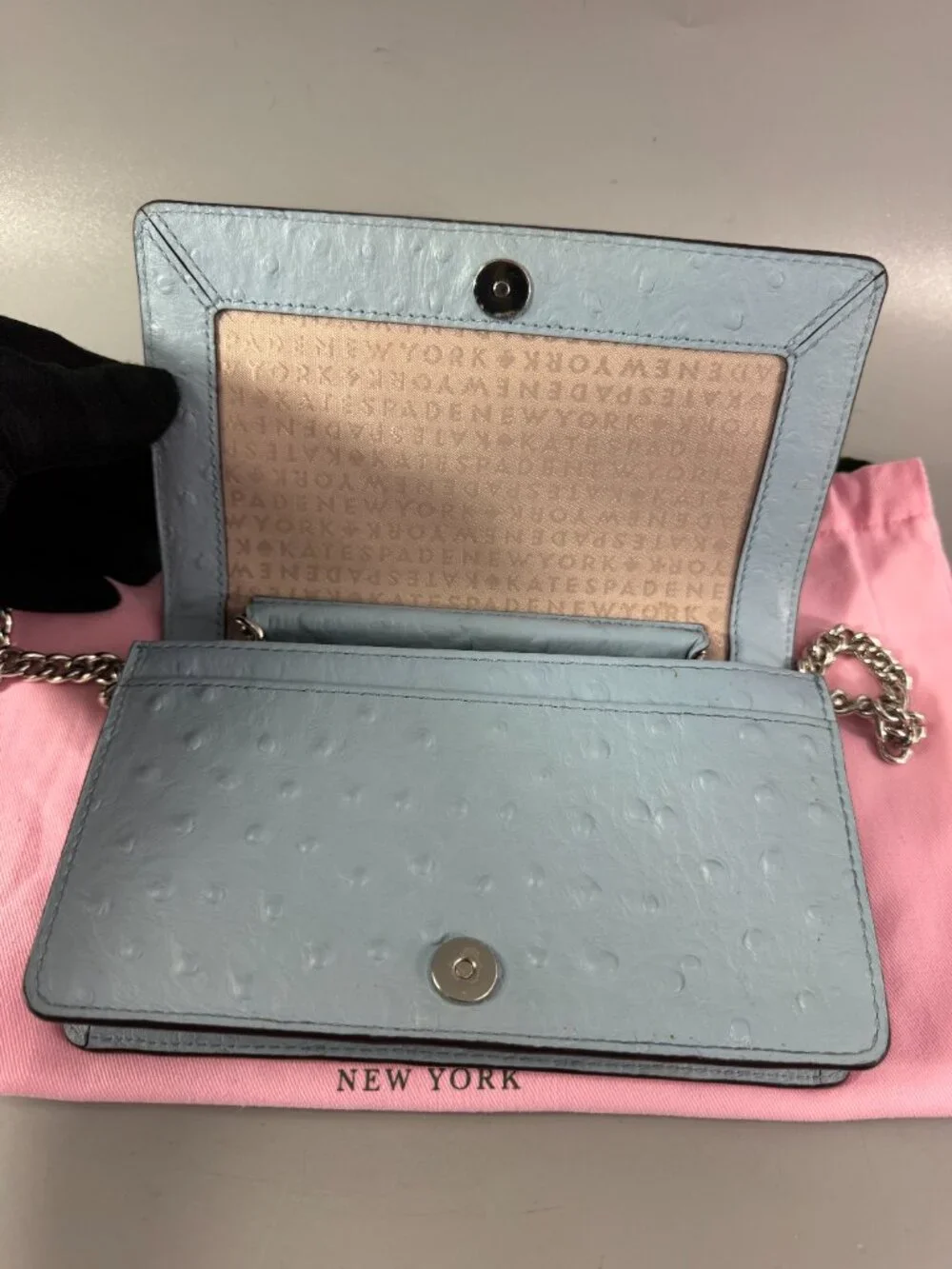 Kate Spade Leather Isabeli Alexander Avenue Crossbody Chain Bag